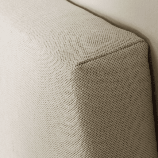 Tagomago Cabeceira Estofada 160x60 cm em Linho Natural, Acolchoada com Espuma, 8 cm de Espessura, Inclui Ferragens para Pendurar