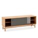 Mueble TV Magnus 2 Puertas correderas Color Gris Mueble TV Magnus 2 Puertas correderas Color Gris Marrón