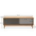 Mueble TV Magnus 2 Puertas correderas Color Gris Mueble TV Magnus 2 Puertas correderas Color Gris Marrón