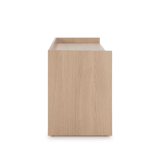 Unidade de TV Moscow 3 portas, cor carvalhocinza, 139 cm (L) 40 cm (P) 54 cm (A)