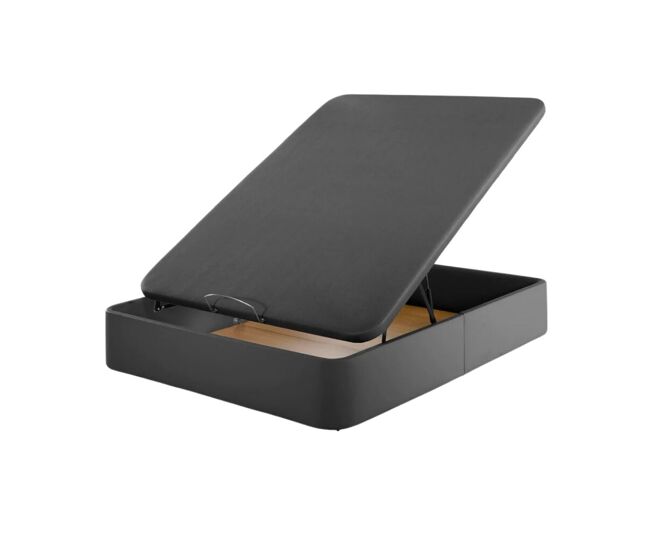 Canapé polipiel deluxe negro 140x190 cm