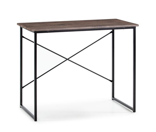 Mesa de escritorio cáceres negro, 90 x 50 x 74 cm