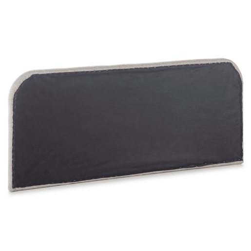 Cabeceira estofada Saona 150x60 cm Cor bege, almofadada com espuma, botões acolchoados, 8 cm de espessura, incluindo ferragens para pendurar