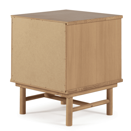 Mesa de cabeceira Magnus 2 gavetas, madeira maciça, 40 cm (L) 40 cm (P) 40 cm (P) 52 cm (A)
