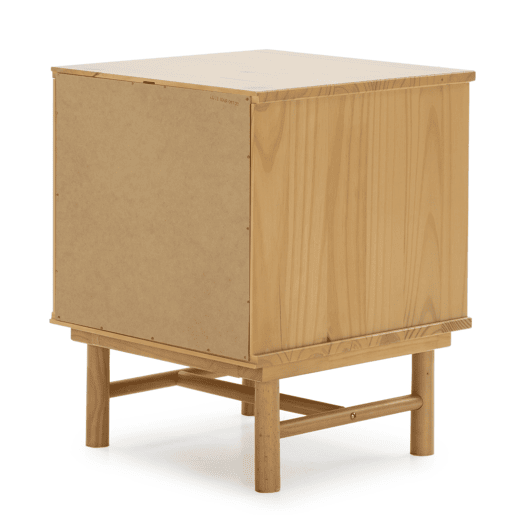 Mesa de cabeceira Magnus 1 gaveta, madeira maciça, 40 cm (L) 40 cm (P) 40 cm (P) 52 cm (A)
