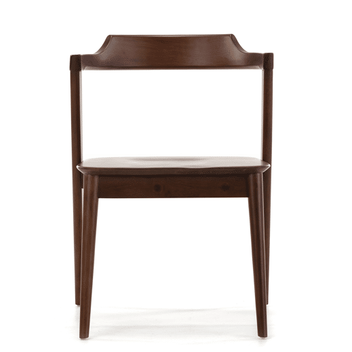 Pack 2 cadeiras Venus Walnut Colour, madeira maciça, 58 cm (C) 57,5 cm (P) 76 cm (A)