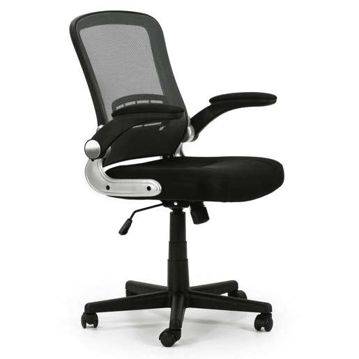 Cadeira de escritório Cosmos Lift and Recliner com encosto em grelha, preta