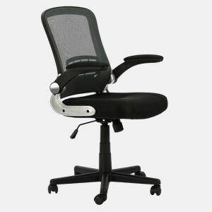 Cadeira de escritório Cosmos Lift and Recliner com encosto em grelha, preta