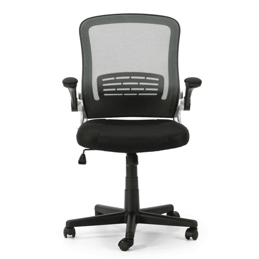 Cadeira de escritório Cosmos Lift and Recliner com encosto em grelha, preta