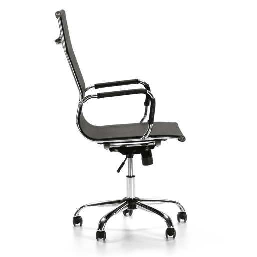 Cadeira de escritório slim reclinável, tecido respirável, altura ajustável, design ergonómico