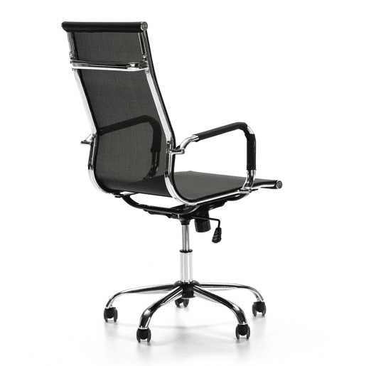 Cadeira de escritório slim reclinável, tecido respirável, altura ajustável, design ergonómico