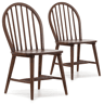 Pack 2 cadeiras Clarck Walnut Colour, madeira maciça, 48 cm (comprimento) 48 cm (profundidade) 92 cm (altura)