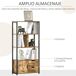 Estantería Homcom 4 estantes + 2 cajones + 1 armario marrón 122x58x24 cm 20 Estantería Homcom 4 estantes + 2 cajones + 1 armario marrón 122x58x24 cm 20 Marrón