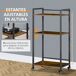 Estantería con Ruedas Acero, Melamina de Madera HOMCOM 50 Estantería con Ruedas Acero, Melamina de Madera HOMCOM 50 Rojo