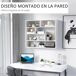 Estantería de Pared HOMCOM, oficina - muebles de oficina 94 Estantería de Pared HOMCOM, oficina - muebles de oficina 94 Blanco