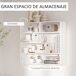 Estantería de Pared HOMCOM, oficina - muebles de oficina 94 Estantería de Pared HOMCOM, oficina - muebles de oficina 94 Blanco