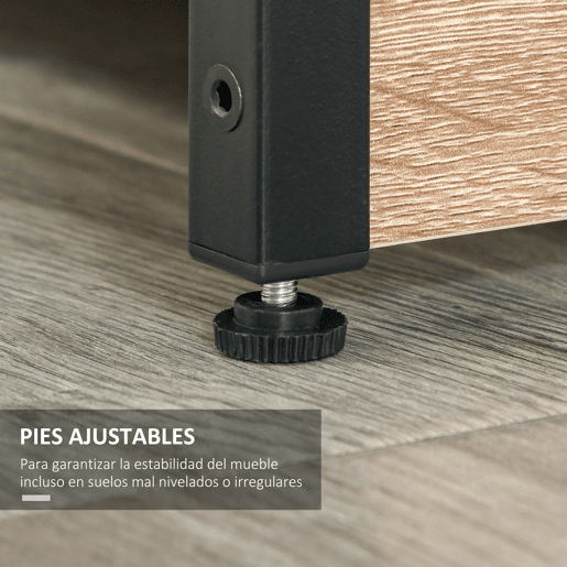 HOMCOM Estante para Livros com Múltiplas Prateleiras Abertas e 1 Armário com Porta Dupla Estante de Armazenamento para Escritório Sala de Estar 80x35x97cm Madeira Natural