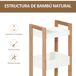 Estantería de Baño MDF, Bambú HOMCOM, hogar - baño 275 Estantería de Baño MDF, Bambú HOMCOM, hogar - baño 275 Multicolor