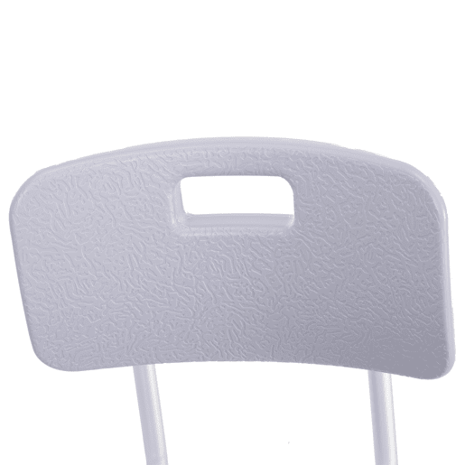 HOMCOM Cadeira para Duche Antiderrapante com Altura Ajustável em 8 Níveis Cadeira de Banho 50,6x43x71-88 cm Cinza