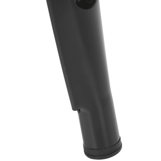 HOMCOM Conjunto de 4 Bancos de Bar Empilháveis Estilo Industrial com Apoios para Pés, Adequados para Interiores e Exteriores 43x43x76 cm Carga até 120 kg Cor Preto