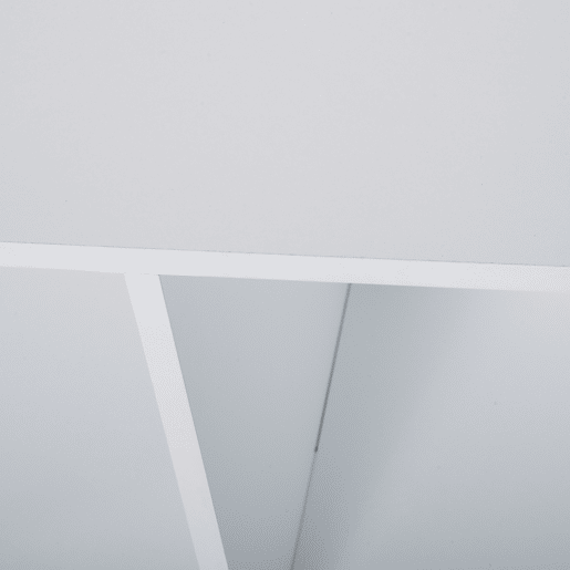 HOMCOM Estante para Livros de 3 Níveis Estante de Madeira com 9 Compartimentos Estante Modular 91,5x29,5x91,5 cm Branco