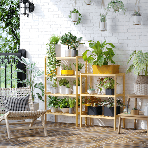 HOMCOM Estante de Bambu de 3 Níveis Móvel Organizador Multifuncional para Casa de Banho Cozinha Sala de Estar 62x33x80cm Natural