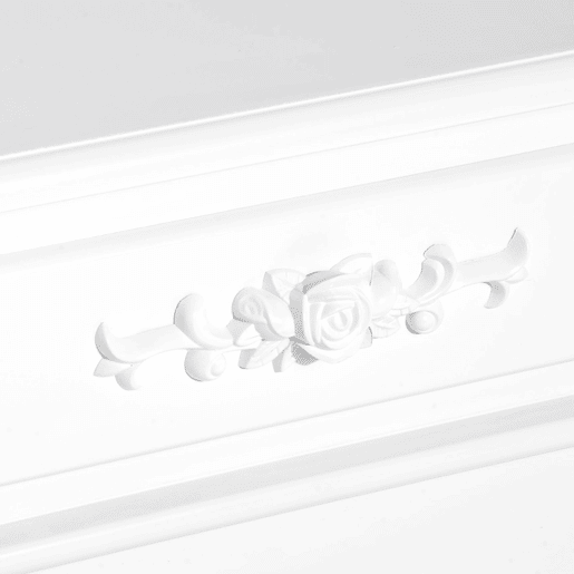 HOMCOM Mesa de Cabeceira com 1 Gaveta Mesa Auxiliar de Madeira para Dormitório Sala de Estar Estilo Moderno 40x35x60cm Branco