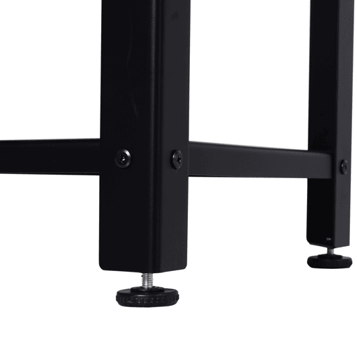 HOMCOM Mesa Consola Industrial Mesa de Entrada com Prateleira Inferior de Malha Metálica Carga 30 kg 101x35x80 cm Marrom e Preto