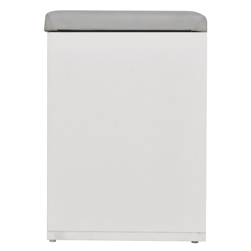 HOMCOM Sapateira com Assento Acolchoado para Entradas e Salões com 1 Gaveta e Prateleira de MDF 80x30x43cm Carga Máxima 120 kg Branco