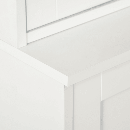 HOMCOM Vitrine para Sala de Estar Estante de Livros com 4 Portas e Prateleiras Superiores com Altura Ajustável Estilo Moderno Multiúso para Cozinha Escritório Dormitório 76x40x178,5 Branco