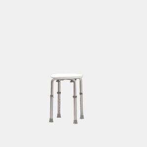 HOMCOM Banco de Duche Banco de Segurança para Duche com Altura Ajustável 32,2x41x35,5-54cm Branco