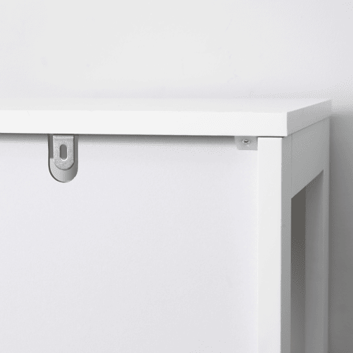 kleankin Estante para Casa de Banho de 5 Níveis Móvel Auxiliar de Armazenamento para Cozinha Sala de Estar Dormitório Estilo Moderno Anti-Tombamento Carga Máx. 30kg 30x30x140cm Branco