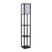 Lámpara de pie Homcom 3 estantes 40W E27 negro/blanco 160x26x26 cm 0 Lámpara de pie Homcom 3 estantes 40W E27 negro/blanco 160x26x26 cm 0 Negro