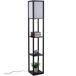 Lámpara de pie Homcom 3 estantes 40W E27 negro/blanco 160x26x26 cm 0 Lámpara de pie Homcom 3 estantes 40W E27 negro/blanco 160x26x26 cm 0 Negro