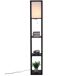 Lámpara de pie Homcom 3 estantes 40W E27 negro/blanco 160x26x26 cm 0 Lámpara de pie Homcom 3 estantes 40W E27 negro/blanco 160x26x26 cm 0 Negro