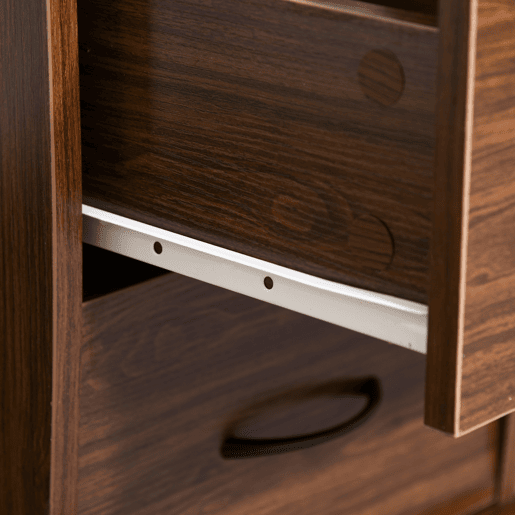 HOMCOM Secretária com Prateleiras Mesa de Computador com 2 Gavetas Bandeja para Teclado Deslizante e Suporte para Monitor e CPU para Escritório ou Estudo 120x55x85 cm Castanho