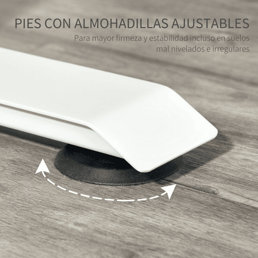 Vinsetto Secretária elétrica de pé Mesa ajustável em altura para escritório com 4 teclas de memória automática inteligente 120x60x72-116 cm moldura branca