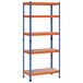 Estantería Metálica de Almacenaje MDF, Metal HOMCOM 80 Estantería Metálica de Almacenaje MDF, Metal HOMCOM 80 Naranja