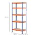 Estantería Metálica de Almacenaje MDF, Metal HOMCOM 80 Estantería Metálica de Almacenaje MDF, Metal HOMCOM 80 Naranja