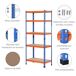 Estantería Metálica de Almacenaje MDF, Metal HOMCOM 80 Estantería Metálica de Almacenaje MDF, Metal HOMCOM 80 Naranja