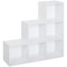 Estantería Forma Escalera Tableros de partículas HOMCOM 91 Estantería Forma Escalera Tableros de partículas HOMCOM 91 Blanco