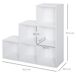 Estantería Forma Escalera Tableros de partículas HOMCOM 91 Estantería Forma Escalera Tableros de partículas HOMCOM 91 Blanco