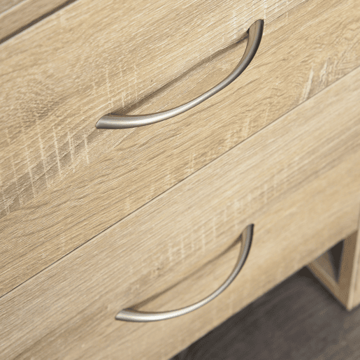 HOMCOM Mesa de Cabeceira com 2 Gavetas Pés e Base Elevada para Dormitório Mesa Lateral para Sala de Estar Estilo Moderno 48x39x54cm Carvalho HOMCOM Mesa de Cabeceira com 2 Gavetas Pés e Base Elevada para Dormitório Mesa Lateral para Sala de Estar Estilo Moderno 48x39x54cm Carvalho