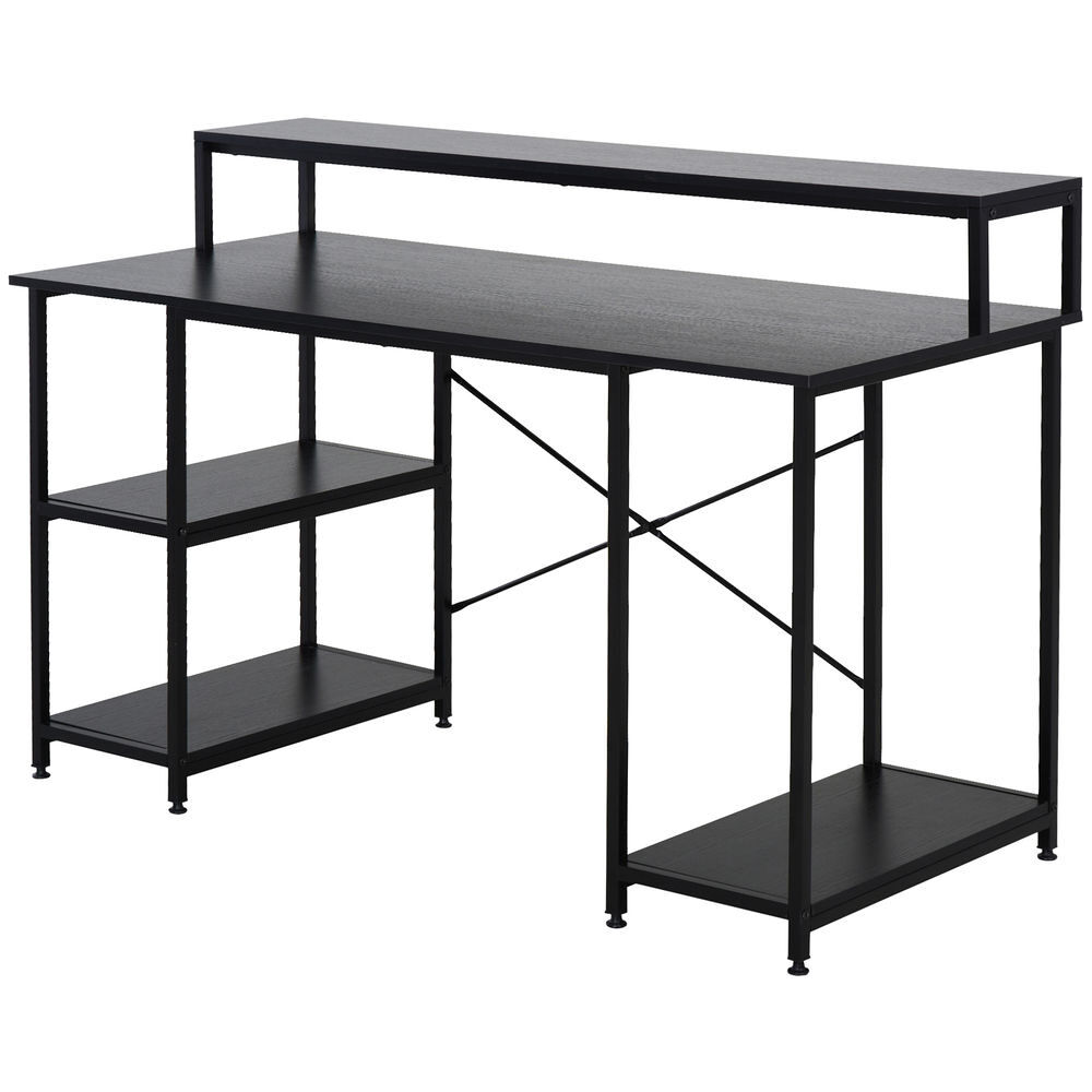 Mesa para Computadora tablero de partículas, metal HOMCOM 140x60