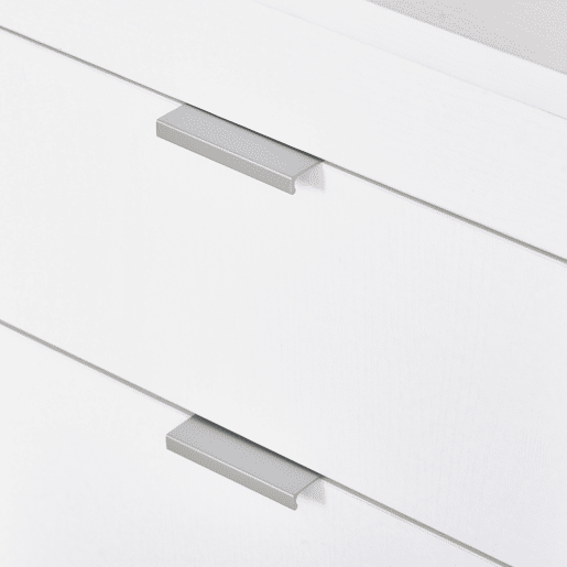 HOMCOM Mesa de Computador Secretária Espaçosa com Gaveta Armário Pés em Forma Retangular Estilo Moderno 112,5x50x75,5 cm Branco e Madeira
