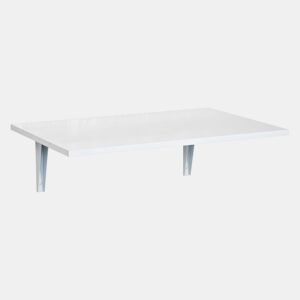 HOMCOM Mesa Dobrável de Parede Mesa Auxiliar Suspensa para Cozinha Sala de Jantar 60x40x20cm Branco