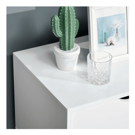 HOMCOM Móvel de TV para Televisores de até 65 Polegadas Móvel de TV com 2 Armários Prateleiras Abertas Puxador Oco Pés de Madeira de Borracha e Orifício Passa Cabos 150x39x50 cm Branco e Madeira