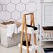 Armario de Baño Bambú, MDF kleankin, hogar - baño Armario de Baño Bambú, MDF kleankin, hogar - baño Blanco