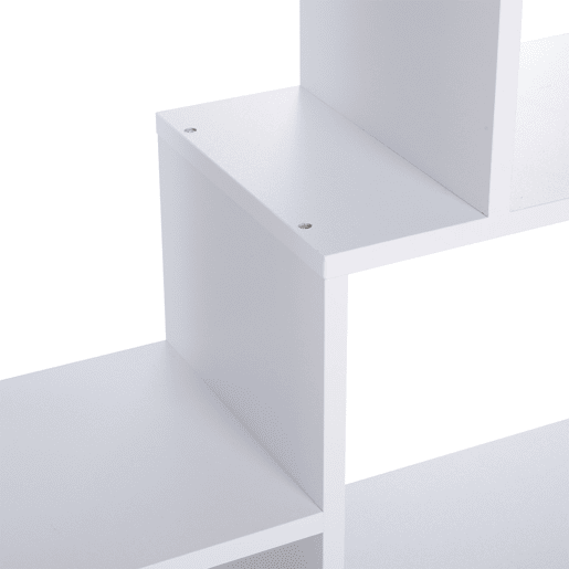 HOMCOM Estante Moderna, Biblioteca Estreita com 8 Prateleiras, Estante para Sala, Quarto, Escritório, 70x24x178 cm, Branco