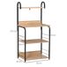Estante de Cocina HOMCOM, hogar - cocina 60 Estante de Cocina HOMCOM, hogar - cocina 60 Marrón